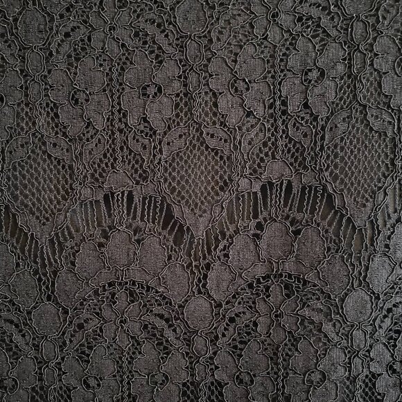 J. Crew Black Lace Floral Eyelet Above Knee Skirt Lined Preppy Holidays Cotton - Picture 2 of 10